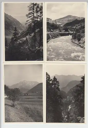 (F7244) 6x Orig. Foto "Fahrt zum Glosglogler (Großglockner?), Übergossene Alp,