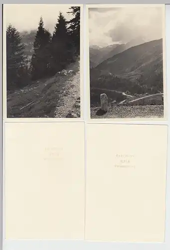 (F7244) 6x Orig. Foto "Fahrt zum Glosglogler (Großglockner?), Übergossene Alp,