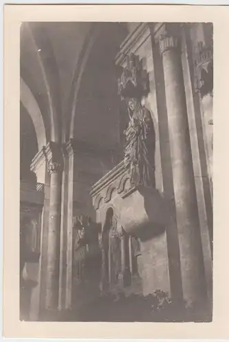 (F7178) Orig. Foto Bamberg, Dom, Stifterfigur Heilige Maria 1939
