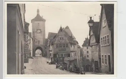(F7162) Orig. Foto Rothenburg o.d. Tauber, Plönlein 1939