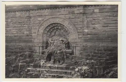(F7123) Orig. Foto Kyffhäuserdenkmal, Barbarossa-Figur 1938