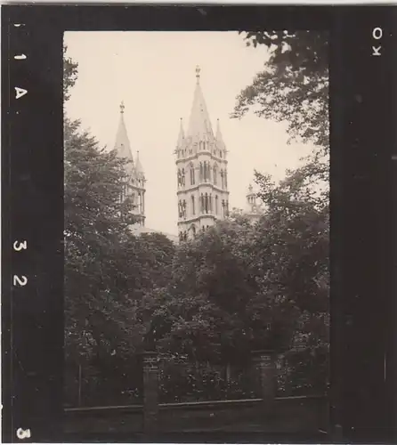 (F7075) Orig. Foto Naumburg, Turmspitzen am Dom 1938