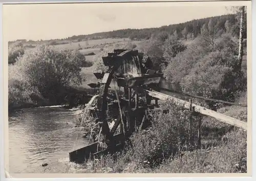 (F7024) Orig. Foto Wassermühlenrad im Lauterbachtal, 1938