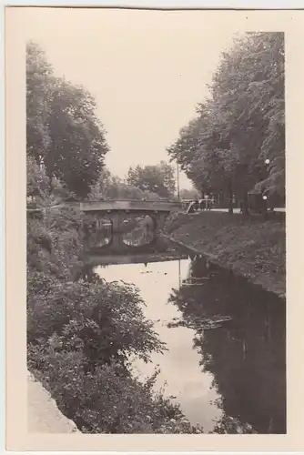 (F7016) Orig. Foto Brücke über einen Kanal, Kelheim o. Umgebung 1938