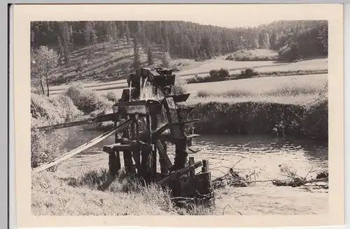 (F7014) Orig. Foto Wassermühlenrad im Lauterbachtal, 1938