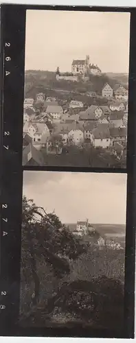 (F6982) 2x Orig. Mini-Foto Burg Gößweinstein, 1938