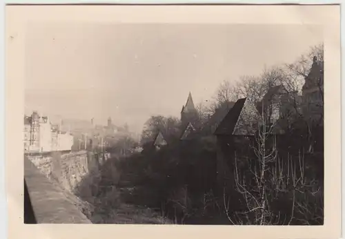 (F6919) Orig. Foto Nürnberg, Partie, Blick zur Burg 1938