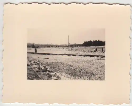 (F6791) Orig. Foto Baustelle Langwasser, Feldbahngleise, 1937, Bauunternehmen Th