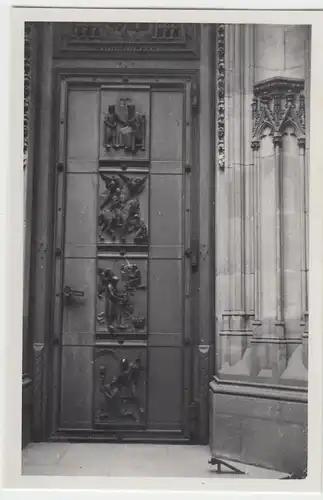 (F6775) Orig. Foto Prag, Praha, Tür am Veitsdom 1936