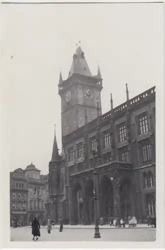 (F6774) Orig. Foto Prag, Praha, Altstädter Rathaus 1936