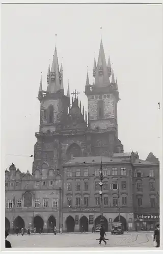 (F6769) Orig. Foto Prag, Praha, Teynkirche 1936