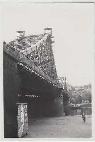 (F6751) Orig. Foto Dresden, Blaues Wunder 1936