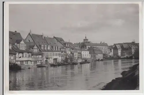 (F6720) Orig. Foto Bamberg, Häuser an der Pegnitz 1936
