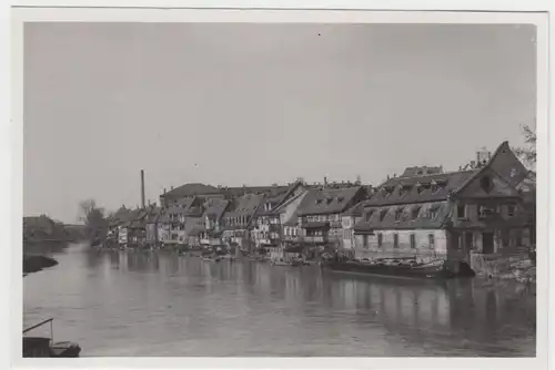(F6717) Orig. Foto Bamberg, Partie an der Pegnitz 1936