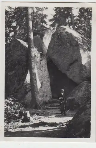 (F6685) Orig. Foto Luisenburg-Felsenlabyrinth 1935