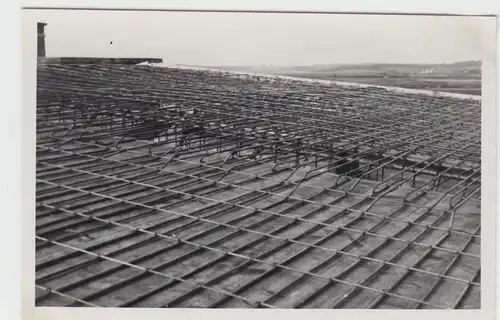 (F6590) Orig. Foto Bau einer großen Werkhalle, Bayern 1934, Dachkonstruktion, Ar