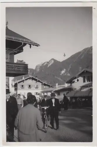 (F6576) Orig. Foto Oberammergau, Ortspartie 1934