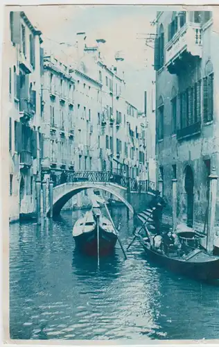 (F6445) Orig. Foto Venedig, Venezia, Kanal-Partie, 1932