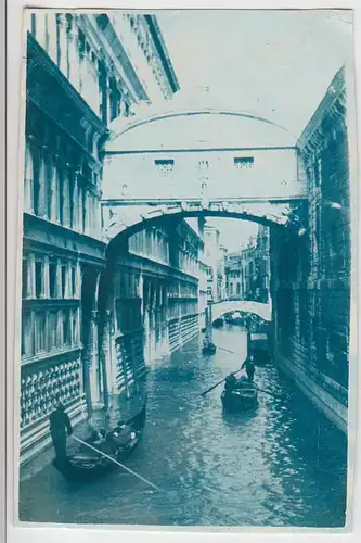 (F6443) Orig. Foto Venedig, Venezia, Kanal-Partie, 1932