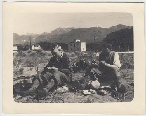 (F6439) Orig. Foto 2 junge Männer in Italien 1932