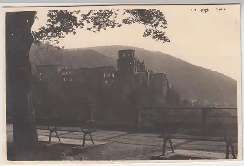 (F6383) Orig. Foto Heidelberg, Blick zum Schloss, 1931