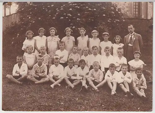 (F628) Orig. Foto Kindergruppe, Schulklasse, 1920er