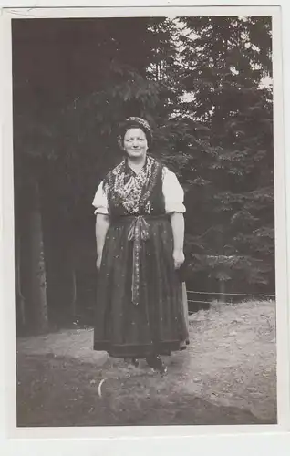 (F6274) Orig. Foto Finsterbergen, Trachtenfest 1929, Frau in Tracht