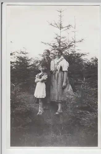 (F6271) Orig. Foto Finsterbergen, Trachtenfest 1929, Mädchen in Tracht