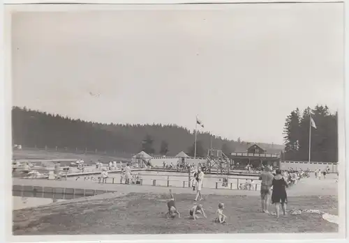 (F6250) Orig. Foto Schwimmbad Finsterbergen, Gesamtansicht 1929