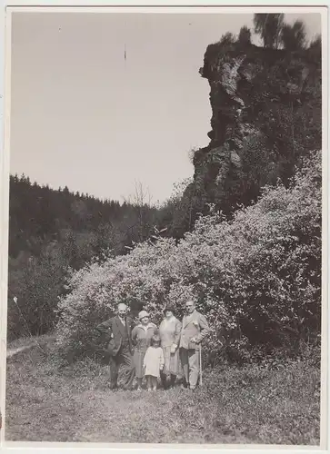 (F6167) Orig. Foto Greiz, Köhlersteig, Familienausflug 1929