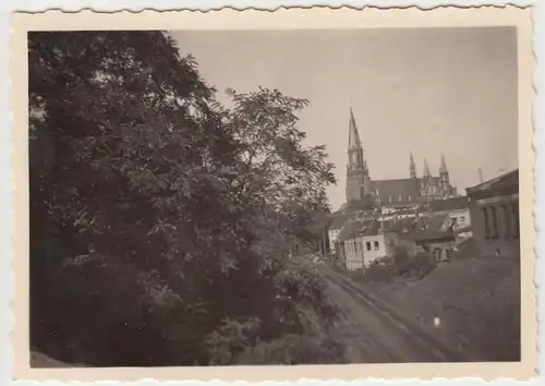 (F6154) Orig. Foto Schwerin, Blick zur St. Paul Kirche, 1950er