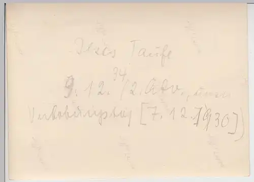 (F6118) Orig. Foto Personen am Tisch "Ilses Taufe" 1930
