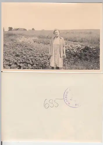 (F6116) 9x Orig. Foto Frau im Garten u. Gewächshaus, Thüringen 1950er