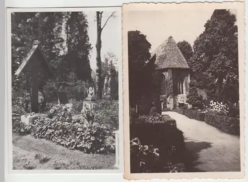 (F6108) Orig. Foto Friedhof, Kapelle, vermutl. Greiz, nach 1945