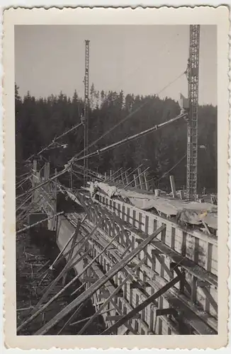 (F6105) Orig. Foto Bau einer Brücke o.ä.
