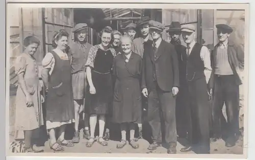(F5992) Orig. Foto Personen, Arbeiter, Belegschaft, 1920er
