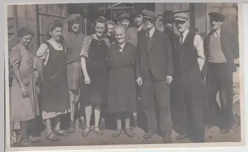 (F5991) Orig. Foto Personen, Arbeiter, Belegschaft, 1920er