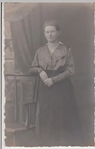 (F5972) Orig. Foto Porträt junge Frau, Studioaufnahme vor 1945