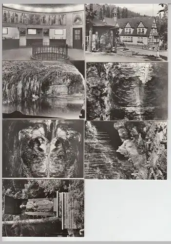 (F5958) Feengrotten Saalfeld, 7 Fotos im Mäppchen, 1979