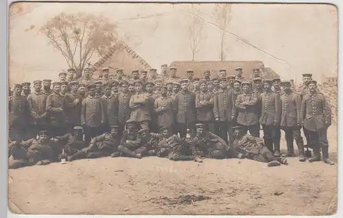 (F5862) Orig. Foto 1.WK Soldaten, Gruppenbild, Fotograf Berlin