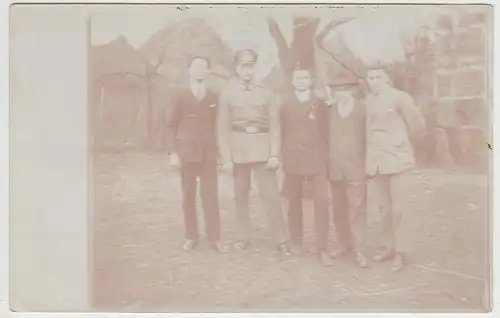 (F5821) Orig. Foto junge Burschen, Gruppenbild in Barnum 1925