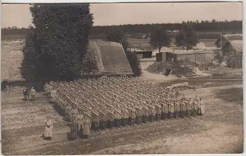 (F5778) Orig. Foto 1.WK angetretene 2. Kompagnie d. Armierungs Btl 55, 1916