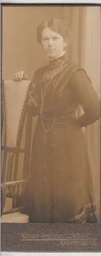 (F577) Orig. Kabinettfoto junge Frau, Fotogr. "Corona" Annaberg i.S., 1920er