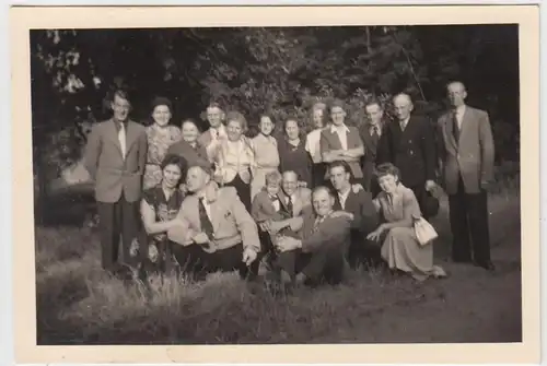 (F5709) Orig. Foto Göhrde (Heide), Gruppenbild 1953