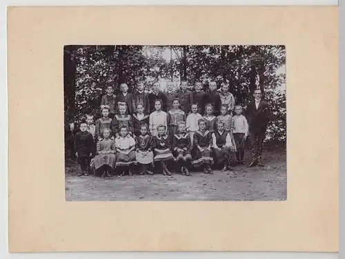 (F568) Original Foto Kindergruppe, Schulklasse, 1910er, 1920er