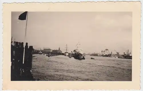(F5632) Orig. Foto Hamburg, Hafen, 1939