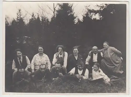 (F5568) Orig. Foto Dassendorf, Personen am Kauersweg 15, 1931