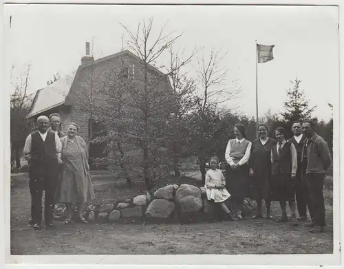 (F5567) Orig. Foto Dassendorf, Personen am Kauersweg 15, 1931