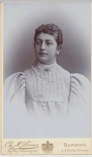 (F554) Original Kabinettfoto Dame um 1900
