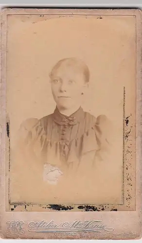(F5492) Orig. Foto junge Frau, Kabinettfoto Ottensen um 1900